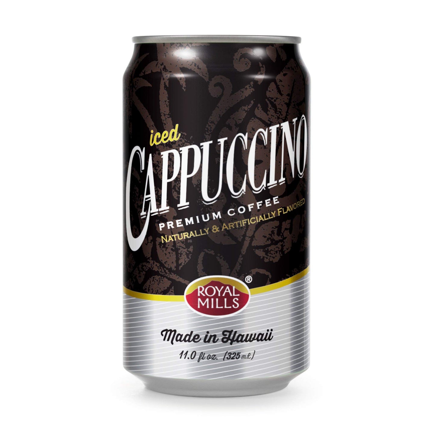 [Pack of 24] Royal Mills Iced Cappuccino, Premium Coffee, Made in Hawaii - 11 Fl Oz