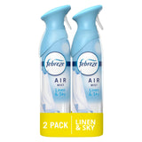 Febreze Air Mist Air Freshener Spray, Odor-Fighting Room Spray, Air Fresheners for Home and Bathroom and Kitchen, Aerosol Can, Linen & Sky Scent