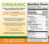 Pure Anatolia Organic Yellow Detox Juice 32 fl oz - Apple Juice Organic Blend with Ginger Liquid & Cinnamon - No Preservatives, Gluten Free