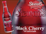 Stewart's Wishniak Black Cherry Soda, 12 fl oz (12 Glass Bottles)