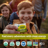 Kate’s Real Food Mini Organic Granola Bars - Peanut Butter Dark Chocolate (1.1 oz, Pack of 24) - Organic Energy Bars Made with Gluten Free Oats - Non