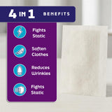 SilverWorks Dryer Sheets Laundry - Odor Eliminating Dryer Sheets with Silver Ion Technology - Softens, Fights Static & Reduces Wrinkles, Fresh Scent