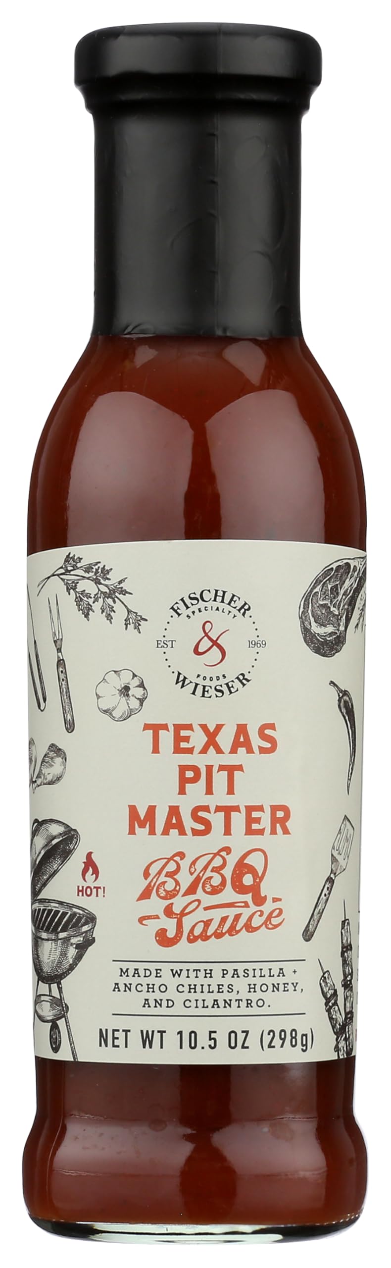 Fischer & Wieser Specialty Foods Texas Pit BBQ Sauce, 12.5 Ounce