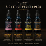 Bittercube Cocktail Bitters Signature Variety Pack Gift Set - Cherry Bark Vanilla, Grapefruit Hibiscus, Chipotle Cacao, Trinity - 4 Premium Craft