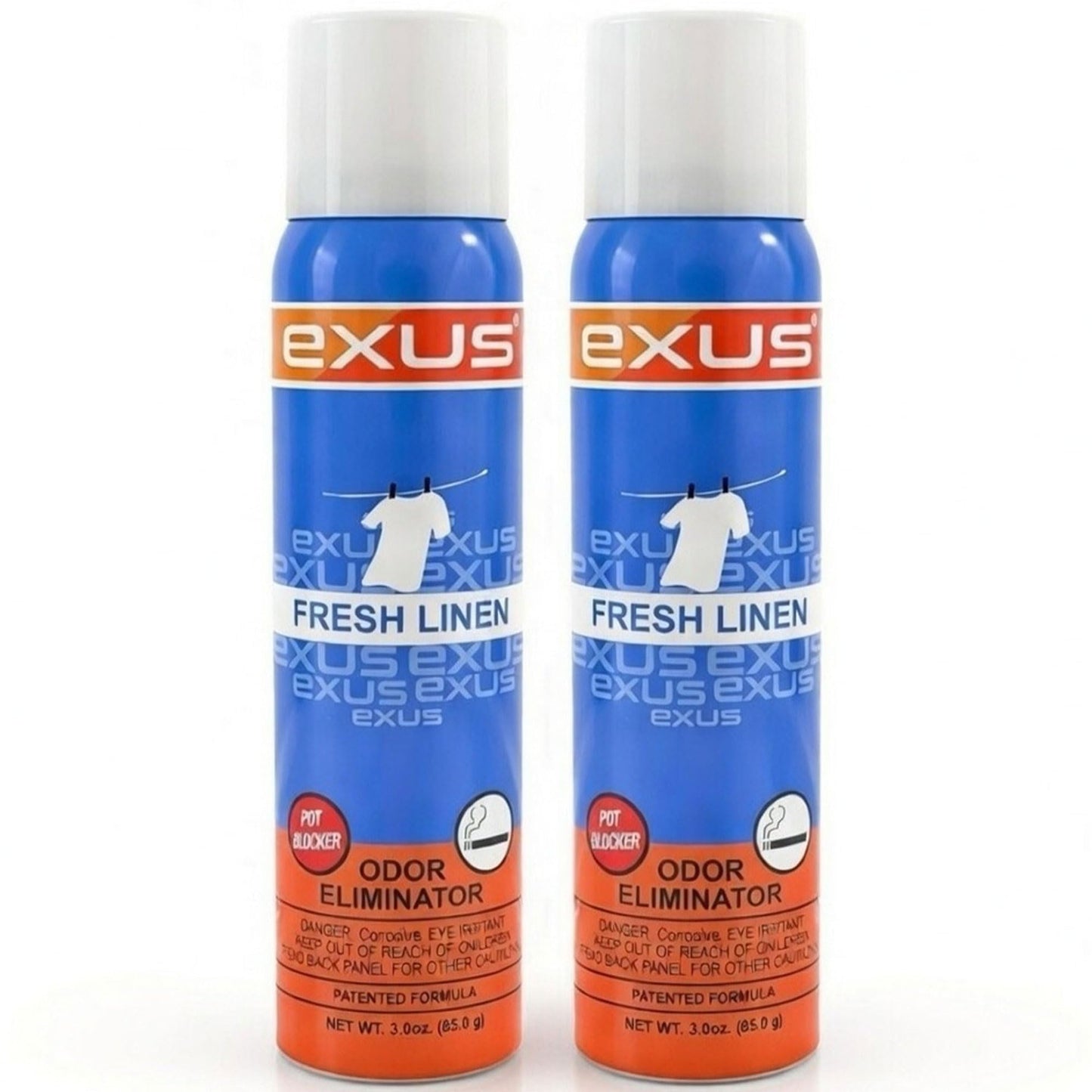 Exus Odor Eliminator & Air Freshener Spray 3.0 Oz. (Fresh Linen 2 Pack)