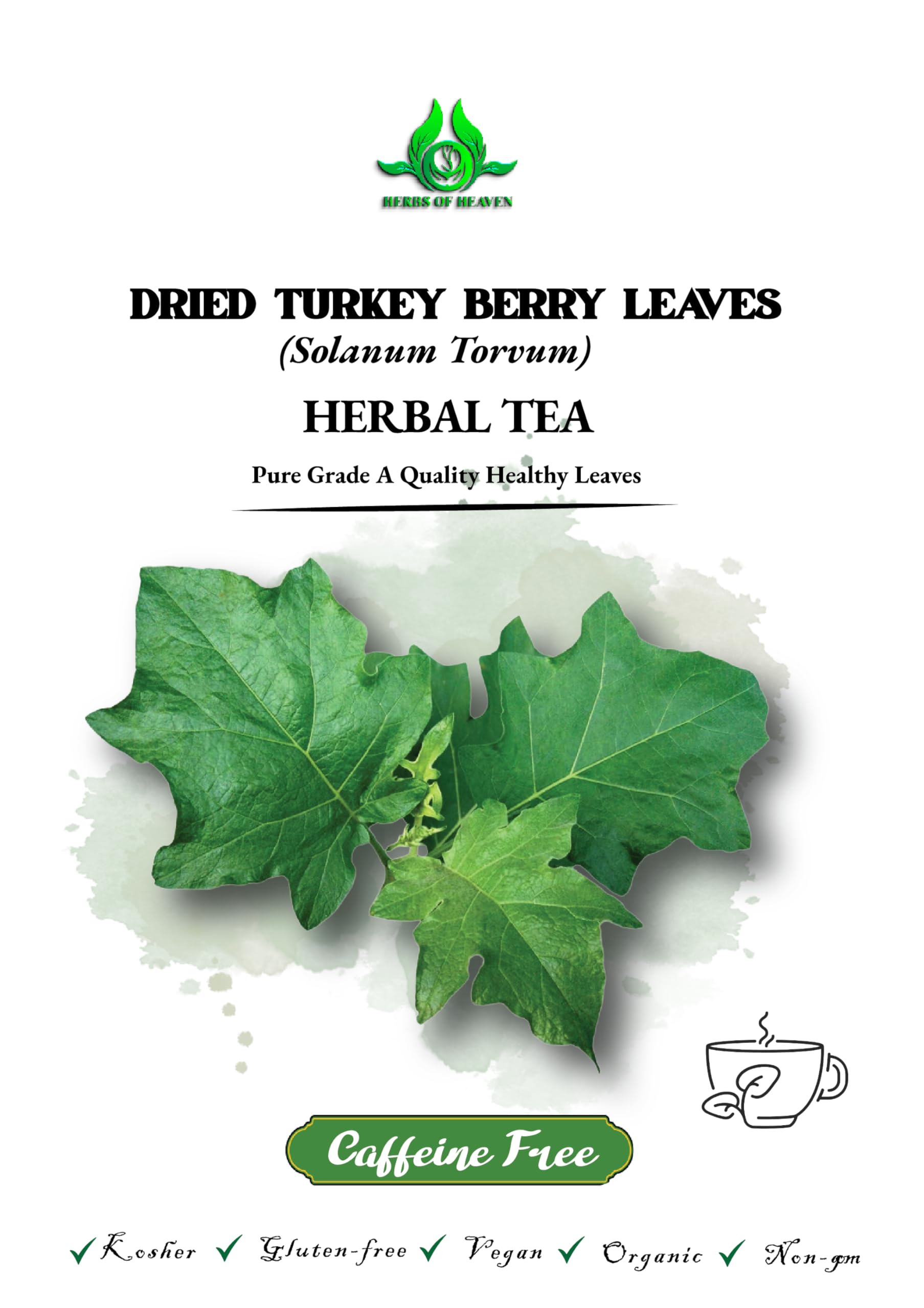 100 Turkey Berry Leaves Dried Healthy Well Cleaned Leaves - Pure & turkey Berry, Cultivated From Sri Lanka And Gluten Free