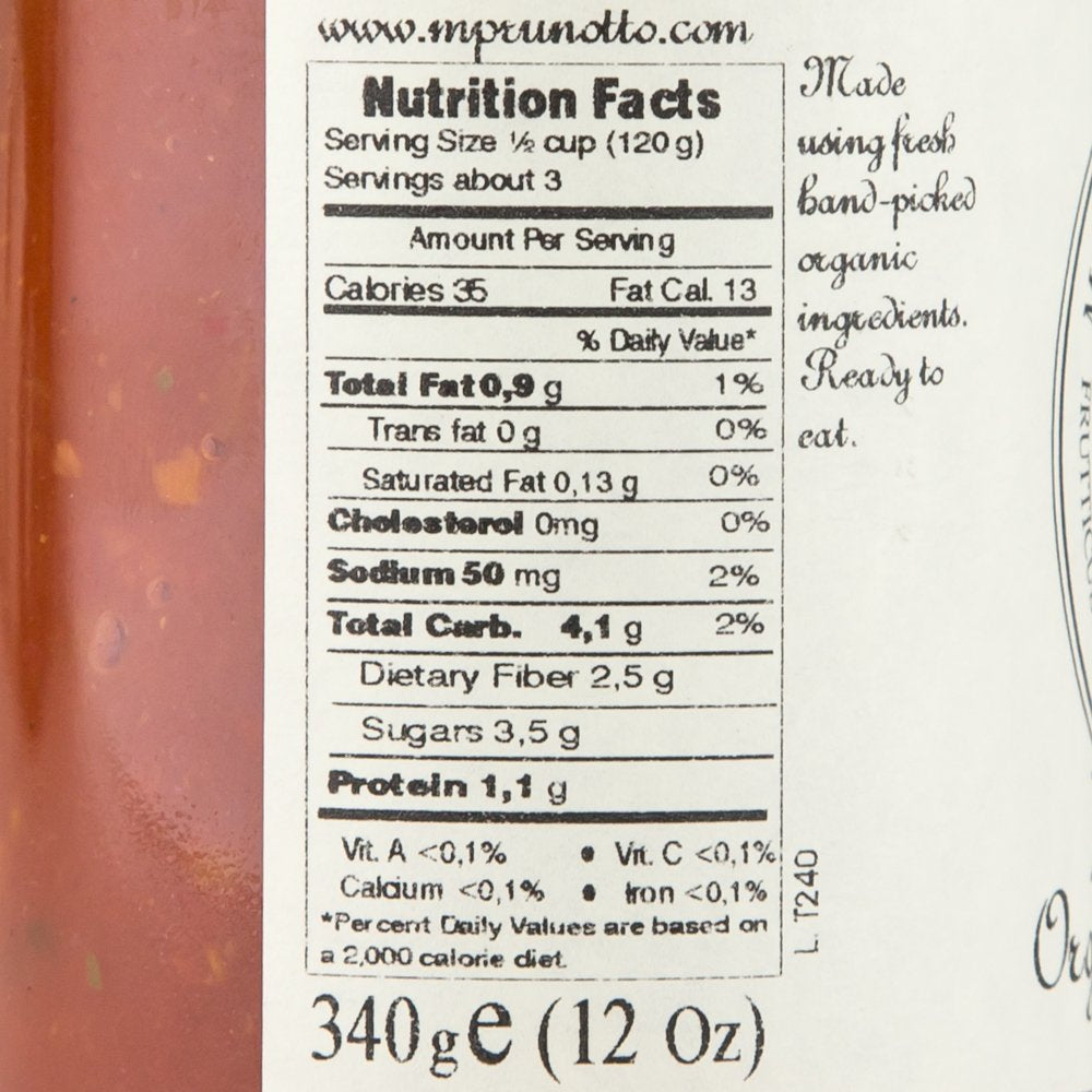 Mariangela Prunotto - Organic Arrabiata Pasta Sauce - 12oz (340g)