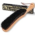Atzi Hats Clothes Brush, Horse Hair Bristle, Cowboy Hat Brush, Suit Lint Brush, Wool, Cashmere, Velvet, Suede, Fabric Brush, Furniture Pet Hair Brush
