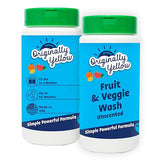 Originally Yellow USA Made Fruit And Vegetable Wash | Food-Grade Fruit and Veggie Wash With No Aftertaste | Powerful Cleaning &| Plant-Derived Produce
