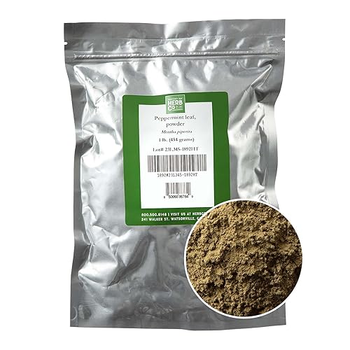 Peppermint Leaf Powder, by Herb Co, Mentha Piperita, Brandy Mint, from the United States, for Dental Products, Face & Body Products, Cosmetics, Baking
