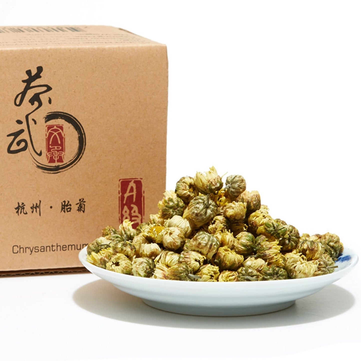 ChaWuWarmSun [A] Chrysanthemum Tea,3.5oz/100g,White Chrysanthemum Bud,HangZhou TongXiang Tai Ju,Chinese Flower Tea