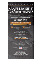 Black Rifle Coffee Company 100ct Espresso Mule Capsules - Dark Roast Espresso, Chocolate, Bing Cherry & Caramelized Sugar, OriginalLine Compatible