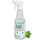 Mighty Mint Glass Cleaner, Ammonia-Free, Streak-Free Spray for Windows, Screens, Stovetop, Bathroom, Natural Peppermint Scent, 16oz