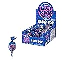 Charms Blow Pop Lollipops - Individually Wrapped Dual Candy and Gum Suckers - Peanut Free, Gluten Free - Bulk Treat for Kids and Adults - Blue Razz