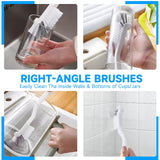 14Pcs Crevice Cleaning Brush Set, V Shape Grout Cleaner Brush for Deep Cleaning Gap, Hard Bristle Scrub Brushes Tools, Cleaning Supplies for Household