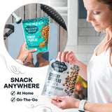 Saffron Road Crunchy Bombay Spice, Korean BBQ, Sea Salt & Cracked Pepper Roasted Chickpeas | High Protein Snacks | Sugar and Gluten-free | Vegan High
