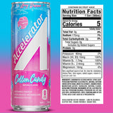 Accelerator Energy Drink, Cotton Candy 12oz can (12 pack), Zero Sugar, Sustained Energy from 100% Natural Caffeine (200mg from Green Coffee Bean