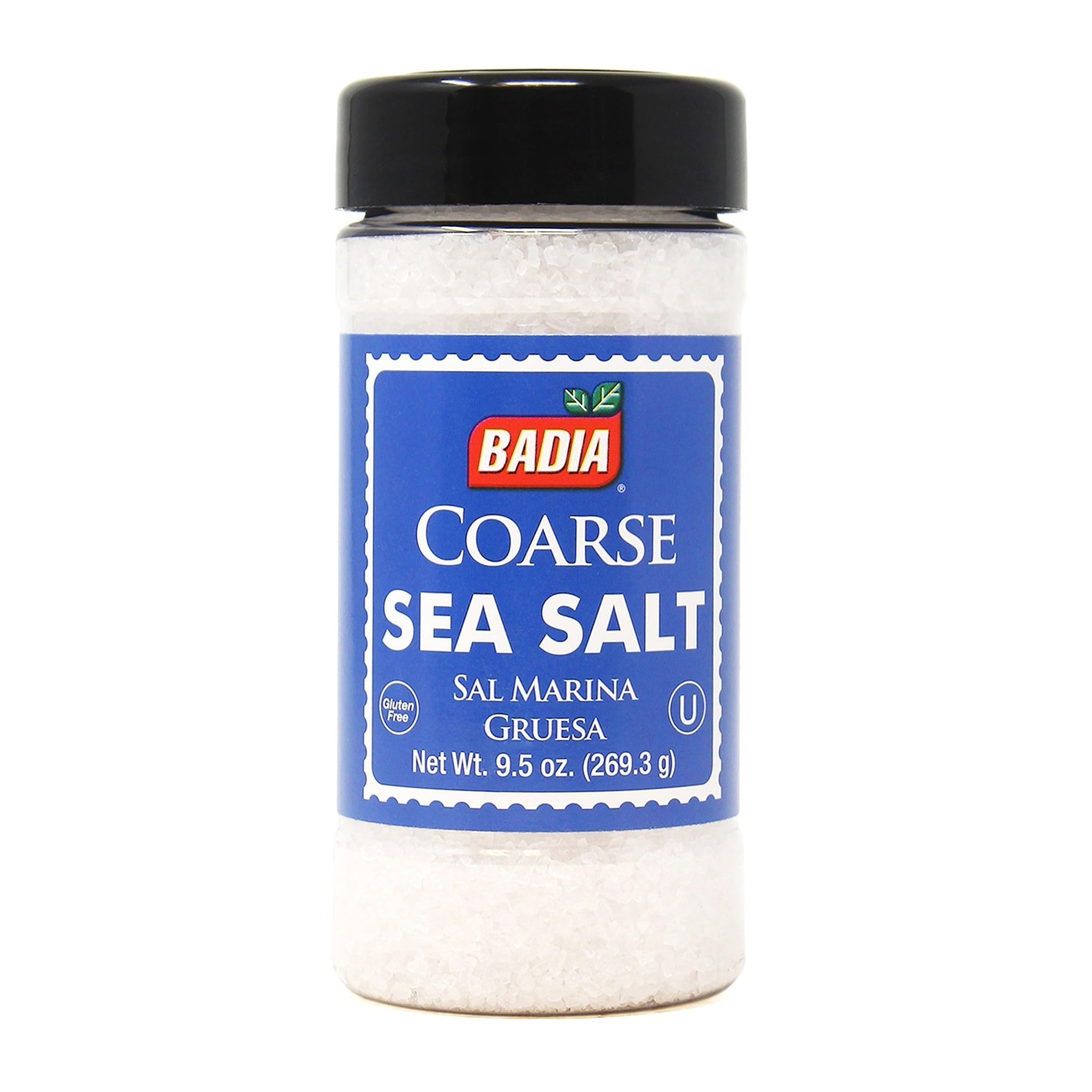 Badia Coarse Sea Salt, 9.5 oz - Natural Crystal Salt for Cooking, Grilling & Everyday Enhancement
