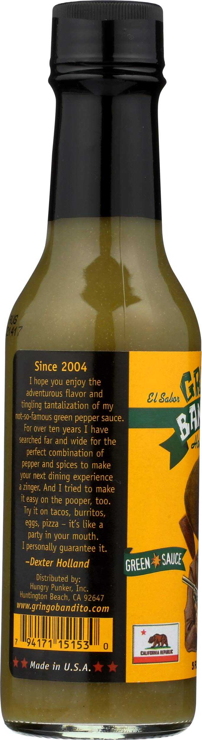 Gringo Bandito Green Hot Sauce, 5 FZ