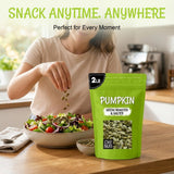 Oh! Nuts Pumpkin Seeds - Roasted Salted - 2 lb - No Shell Pepitas - Packed in New York Zip-Seal Bag for Exceptional Freshness