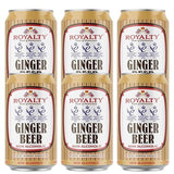Royalty Non-Alcoholic Ginger Beer Can 11.15 Ounce, (Pack of 6)