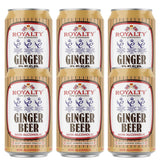 Royalty Non-Alcoholic Ginger Beer Can 11.15 Ounce, (Pack of 6)