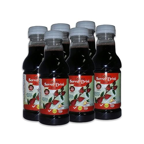 Chef K, Inc. | Authentic Jamaican SorrelHibiscus | Natural & Healthy 16 oz | 6 Pack