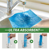 TAOTOP 10 Pack Swedish Dishcloths, Reusable Cellulose Sponge Cloths with Adhesive Clips, Swedish Dish Paper Towels No Odor for Cleaning Home Kitchen