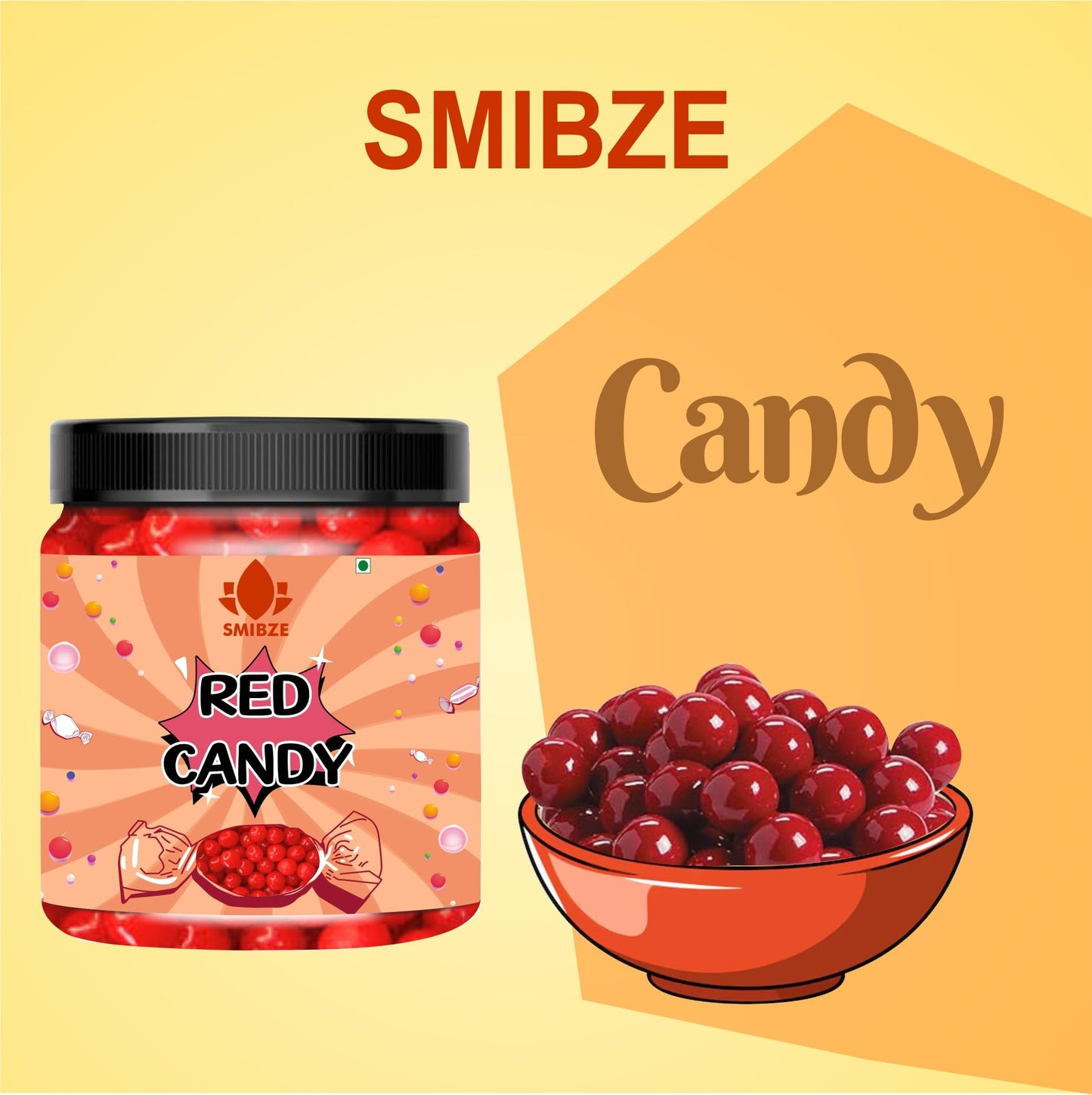 SMIBZE Natural Red Candy 250 GM (Pack of 1) SMIBZE