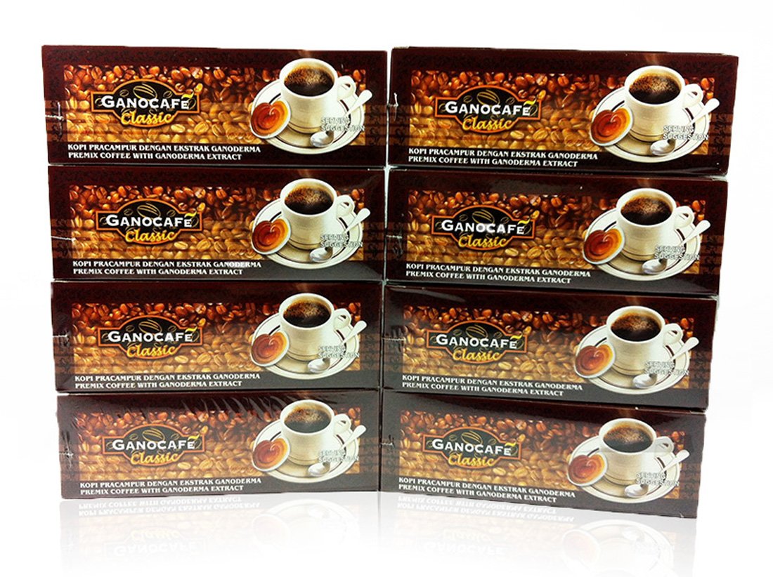 Gano Excel GanoCafe Classic Instant Black Healthy Coffee Ganoderma Lucidum Extract (1 Box = 30 sachets) (8x30)