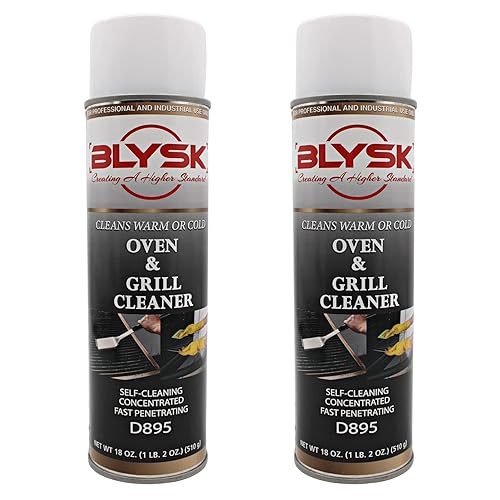 Blysk Oven & Grill Cleaner (2pack) heavy duty, fast penetrating, concentrated cleaner, oil & grease remover