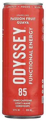 Odyssey Mushroom Elixir Passion Fruit Orange & Guava Sparkling Mushroom Elixir, 12 FZ