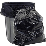 Aluf Plastics Gallon Size 55-60 Typically 38" x 58" 2.0 MIL Black Heavy Duty Garbage Bags - Pack of 100 - For Contractor, Outdoor, Construction