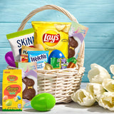 Easter Snacks Care Package Gift Box - Snack Box Gift Basket - Large Variety Snacks, Candy & Treats for College Students, Adults, Kids - 45 Count