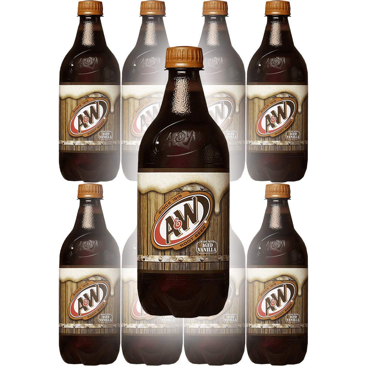 A&W Root Beer, 10 PACK(20 Fl Oz (Pack of 10))