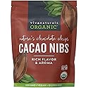 Viva Naturals Organic Cacao Nibs, Unsweetened, 1 LB (454 g), Keto Friendly, Vegan, Non-GMO, Gluten-Free Chocolate Chip Substitute