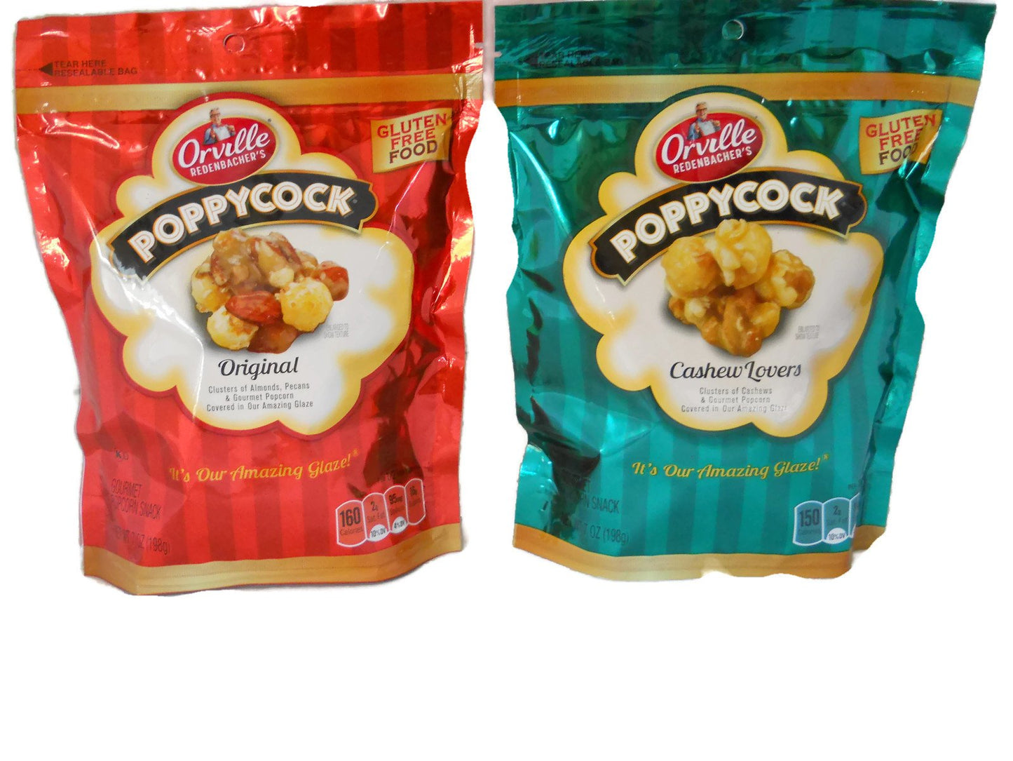 Bundle of 2: Orville Redenbacher's Poppycock Original (7oz)and Cashew Lovers(7oz)