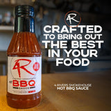 4 Rivers - Smokehouse Hot BBQ Sauce - Hot & Spicy BBQ Sauce for Roasting, Slow-Cooking or Grilling - Premium House-Made Blend - Multi-Regional Recipe