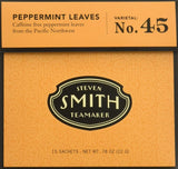 Steven Smith Teamaker - Herbal Infusions Tea Peppermint Leaves No. 45 - 15 Tea Bags Net WT .78 oz