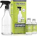 MRS. MEYER'S CLEAN DAY Multi-Surface Cleaner Dispenser and Concentrate Starter Kit, 1 Glass Dispenser (16 Fl. Oz.) and 2 Concentrated Refills (2 Fl