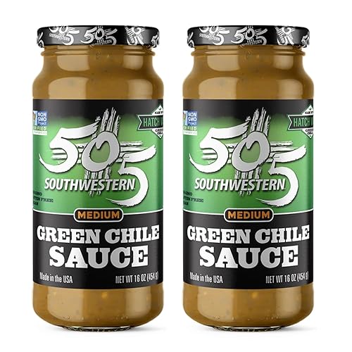 505 Southwestern Medium Green Chile Sauce (Pack of 2)