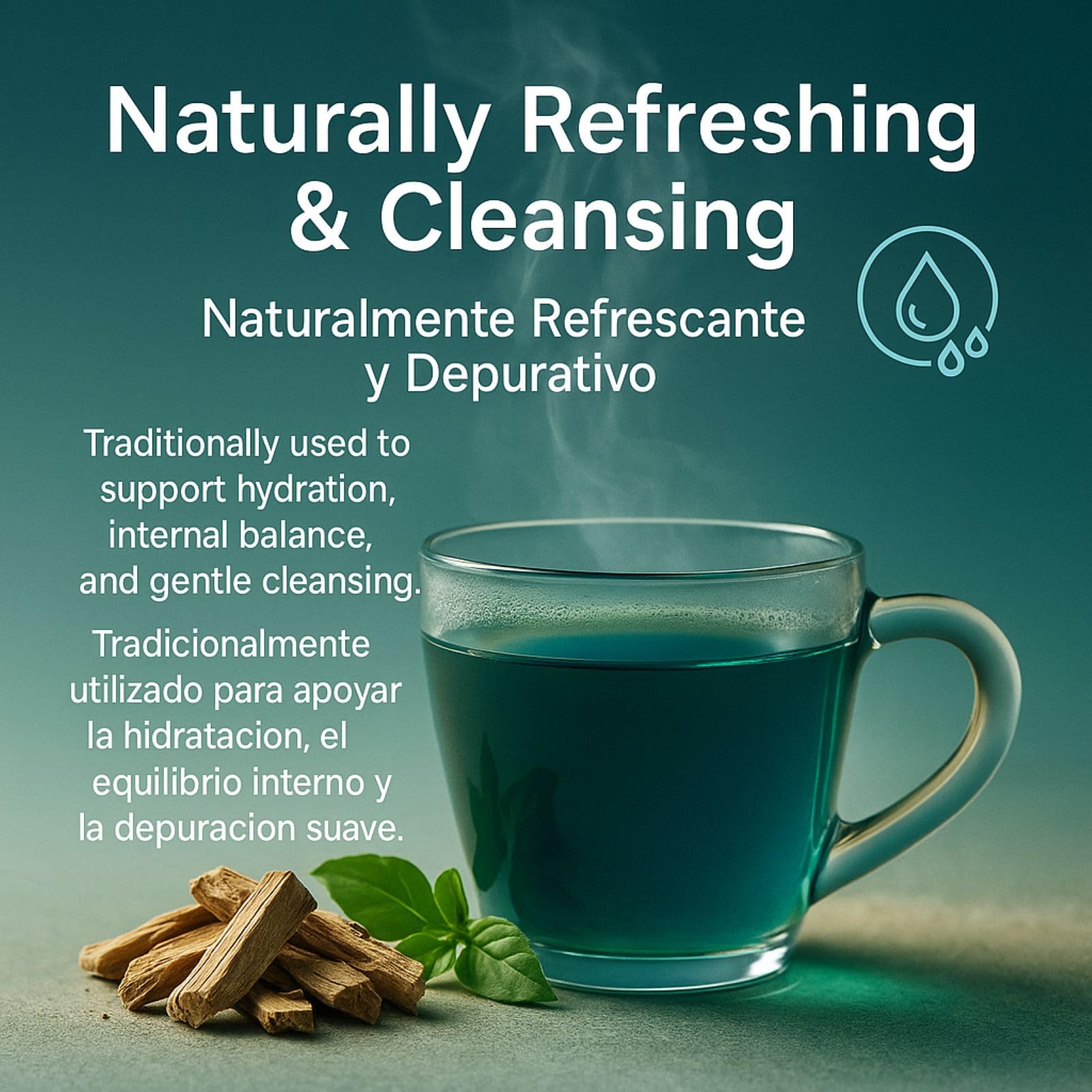 Palo Azul Herbal Tea - 24 Tea Bags - Kidneywood (Blue Stick) Infusion - 100% Natural, Vegan, Non-GMO - Authentic Mexican Tradition - Caffeine-Free