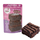 Better Batter Fudge Brownie Baking Mix, Certified Gluten Free, Non-GMO, Vegan, Kosher, Top 9 Allergen Friendly, Cup for Cup Baking Alternative, 20oz