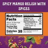 Patak’s Hot Mango Pickle - Authentic Indian Relish w/Mango Chunks, Mustard Seeds & Aromatic Spices - Perfect for Sandwiches, Salads & Cold Meats