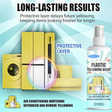 EASLIF Plastic Yellowing Restorer Kit, Heavy Duty Yellow Stain Remover Cleaner Spray for Electronics and Appliances, Fast-Acting Formula Restores