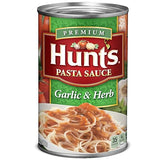 Hunt’s Garlic & Herb Pasta Sauce, 24 oz. Can