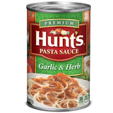Hunt’s Garlic & Herb Pasta Sauce, 24 oz. Can