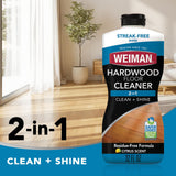 Weiman Hardwood Floor Cleaner Gallon and Refillable Squeeze Bottle - Finished Wood Surfaces