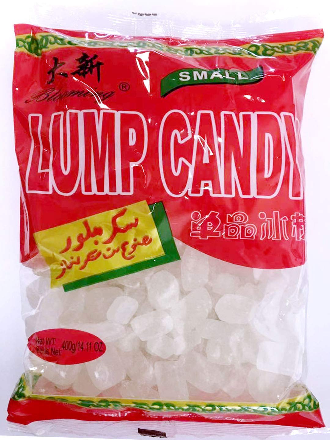???? BLOOMING White Lump Crystal Rock Candy, White, 400g (3 packs)