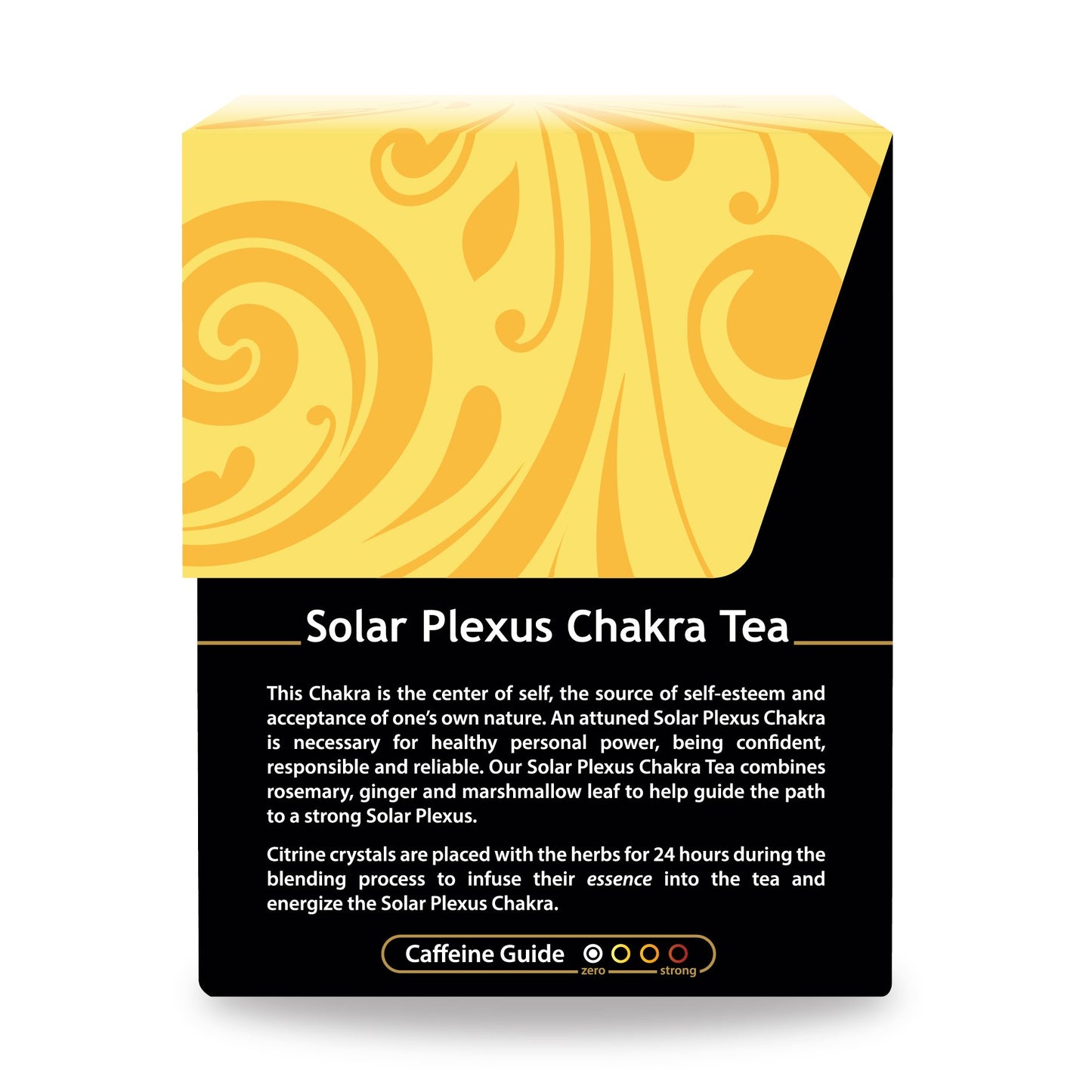 Buddha Teas - Solar Plexus Chakra Tea - Organic Herbal Tea - For Personal Power - With Rosemary, Ginger, Orange Peel & Citrine Essence - 100% Kosher